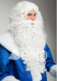 НАБОР БОРОДА И ПАРИК ДЕДА МОРОЗА ЭЛИТ