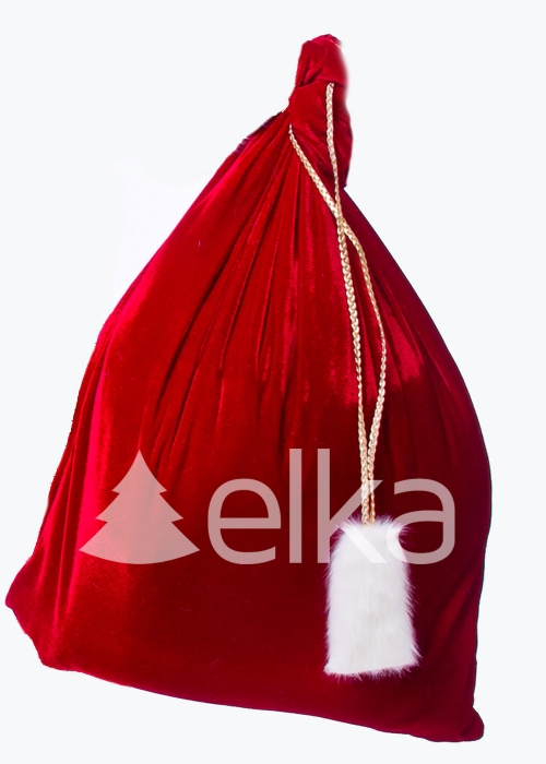 МЕШОК ДЛЯ ПОДАРКОВ КРАСНЫЙ 48*60