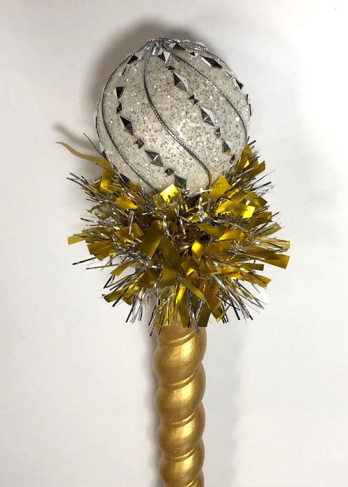 ПОСОХ РАЗБОРНОЙ ЗОЛОТОЙ (ТРИ ЧАСТИ)