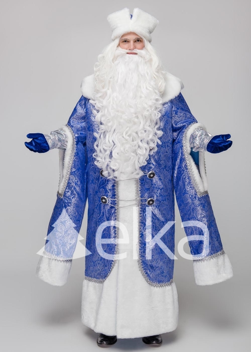 КОСТЮМ ДЕДА МОРОЗА БОЯРСКИЙ СИНИЙ КОСТЮМ ДЕДА МОРОЗА БОЯРСКИЙ СИНИЙ