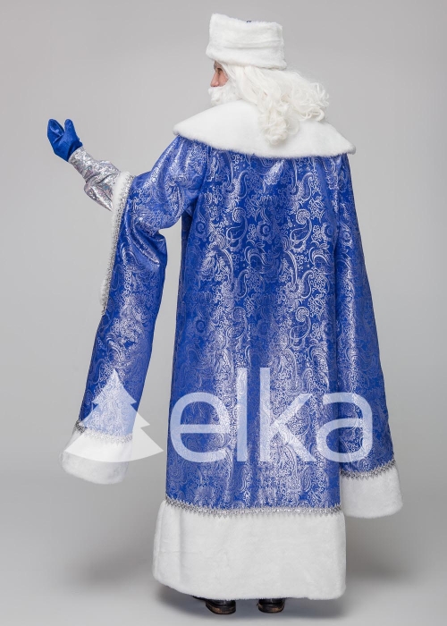 КОСТЮМ ДЕДА МОРОЗА БОЯРСКИЙ СИНИЙ