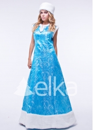 КОСТЮМ СНЕГУРОЧКИ БОЯРЫНЯ ГОЛУБАЯ