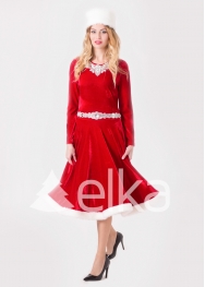 КОСТЮМ СНЕГУРОЧКИ СУЗДАЛЬСКАЯ КРАСНАЯ