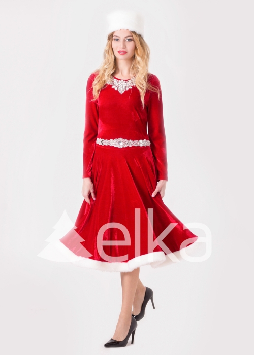 КОСТЮМ СНЕГУРОЧКИ СУЗДАЛЬСКАЯ КРАСНАЯ