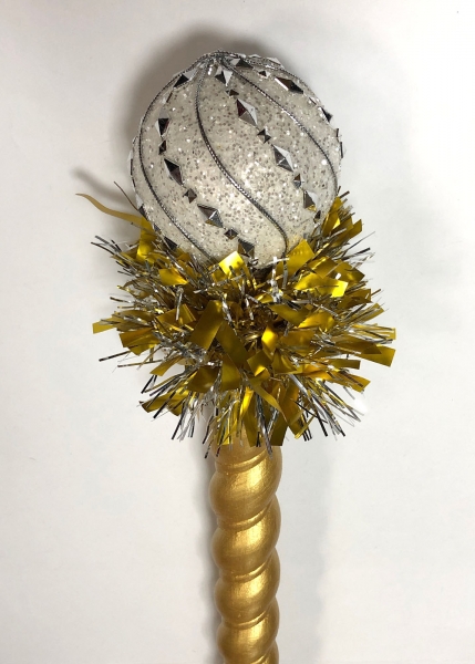 ПОСОХ РАЗБОРНОЙ ЗОЛОТОЙ (ТРИ ЧАСТИ)