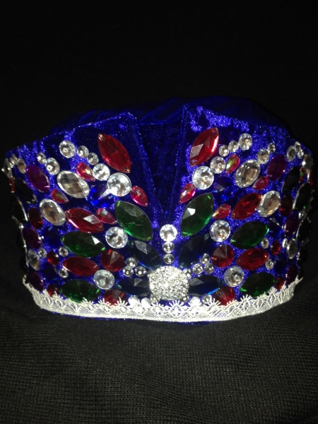 ШАПКА ДЕДА МОРОЗА КОРОЛЕВСКАЯ