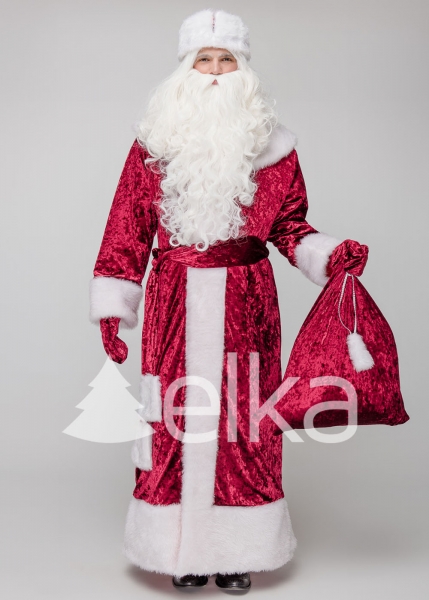 КОСТЮМ ДЕДА МОРОЗА МРАМОР БОРДО