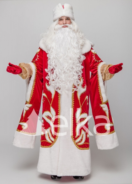 КОСТЮМ ДЕДА МОРОЗА КНЯЖСКИЙ КРАСНЫЙ