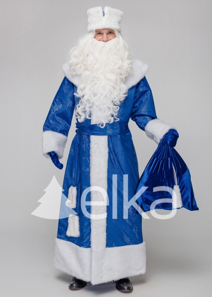 КОСТЮМ ДЕДА МОРОЗА МИХАЙЛОВСКИЙ СИНИЙ