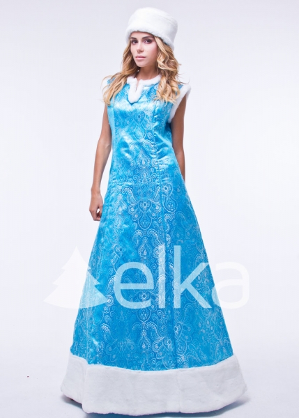 КОСТЮМ СНЕГУРОЧКИ БОЯРЫНЯ ГОЛУБАЯ